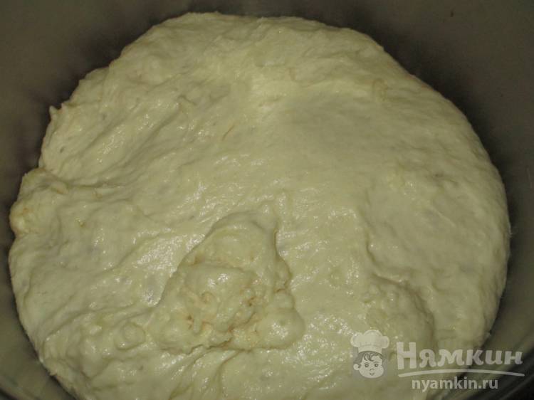 Тесто для пирогов на молоке на прессованных дрожжах без яиц