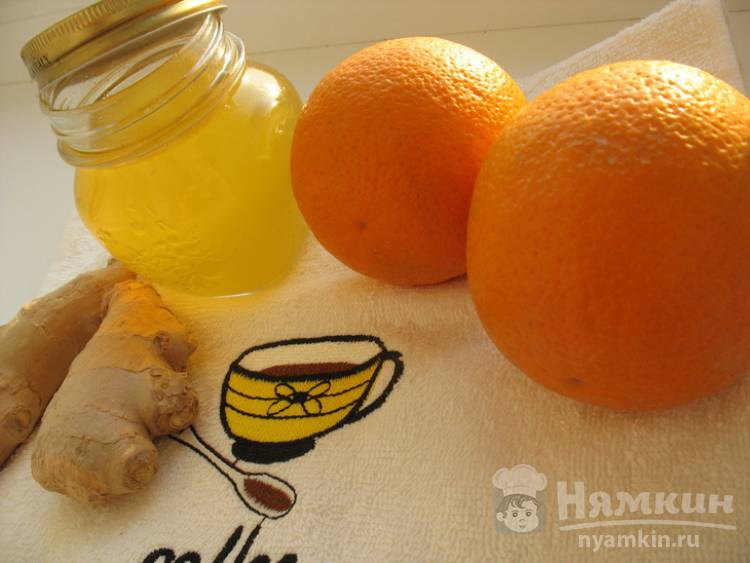 Имбирный сироп с апельсиновыми корками 