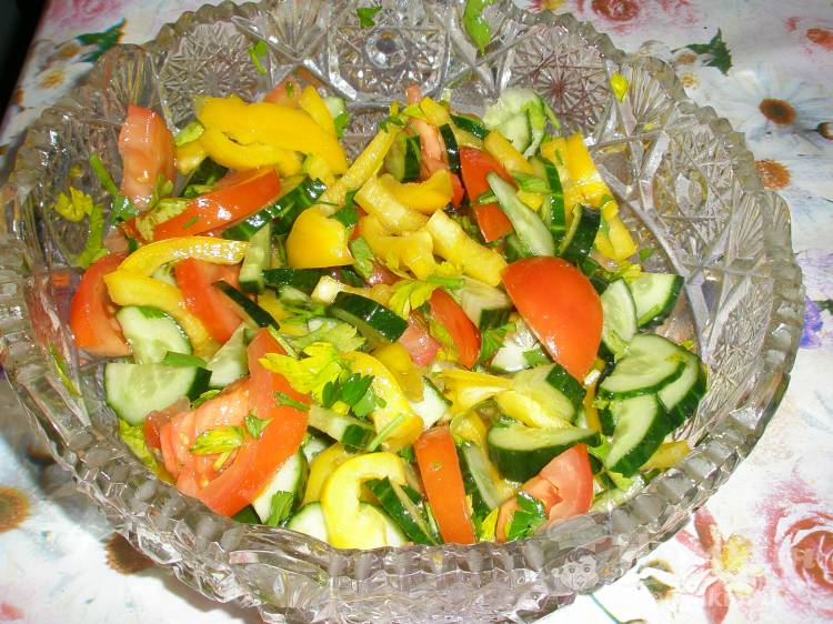 Овощной салат Здоровье без лука