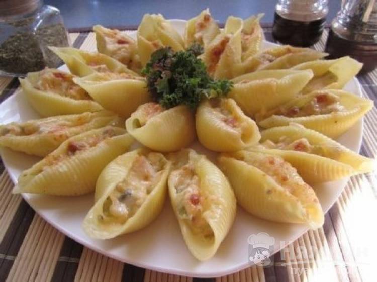 Фаршированные макароны ракушки с грибами - пошаговый рецепт с фото на natali-fashion.ru