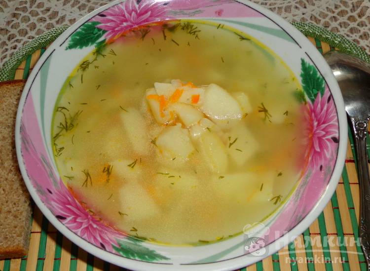 Суп на говяжьем бульоне без картошки
