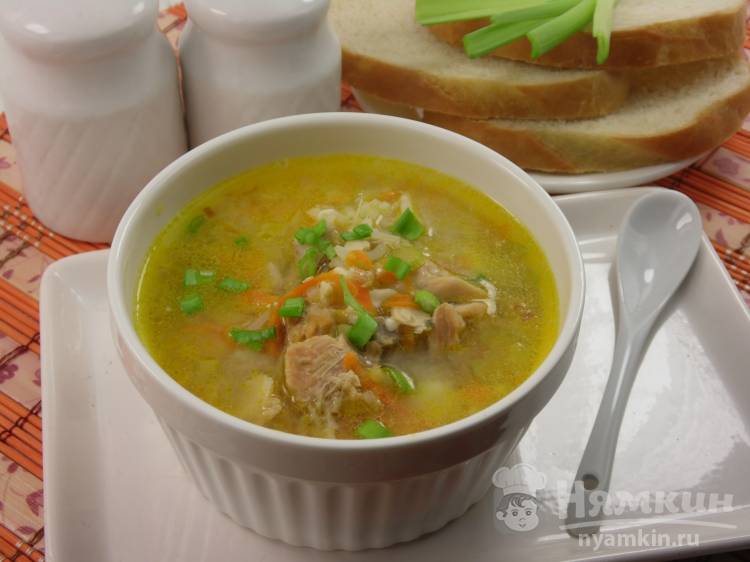 Рыбно-рисовый суп 