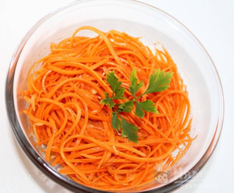 Корейская морковка с соевым соусом