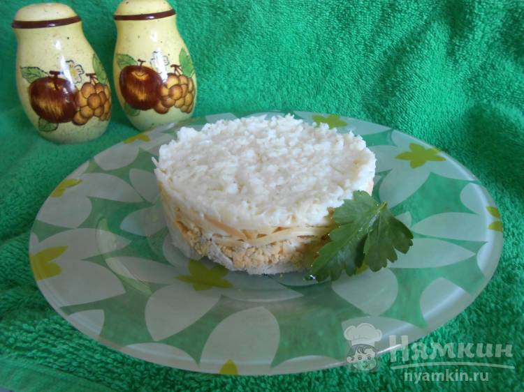 Салат «Невеста» с курицей и картофелем – пошаговый рецепт приготовления с фото
