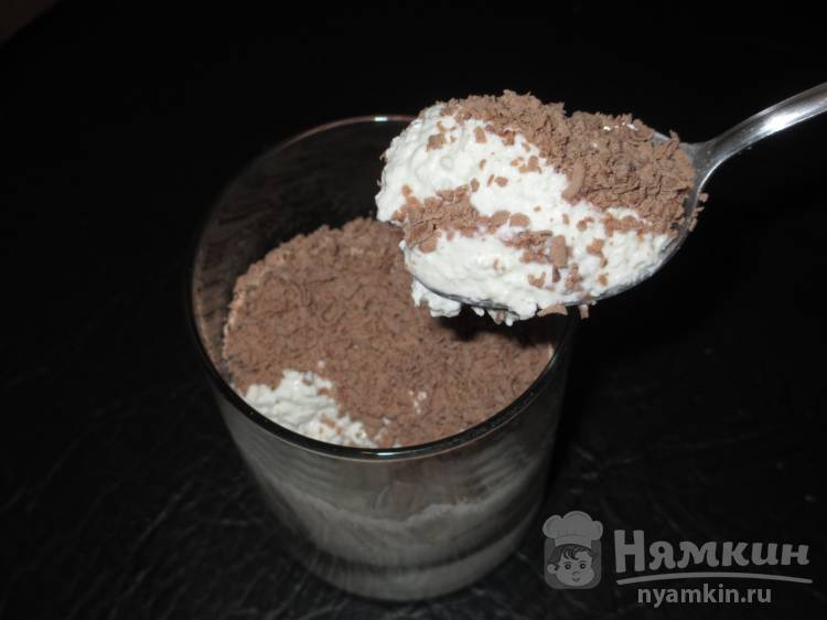 Творожный десерт с шоколадным трюфелем