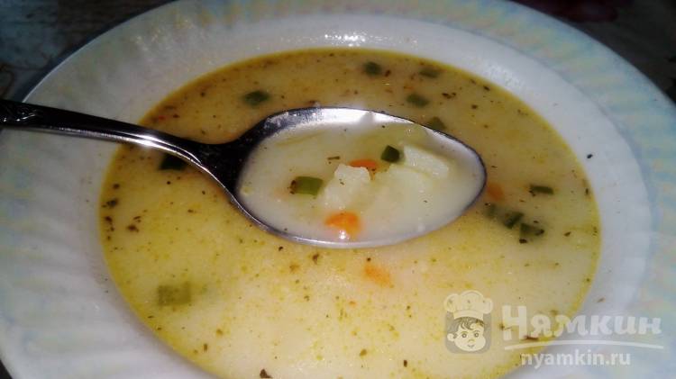 Луково-сливочный суп с итальянскими травами