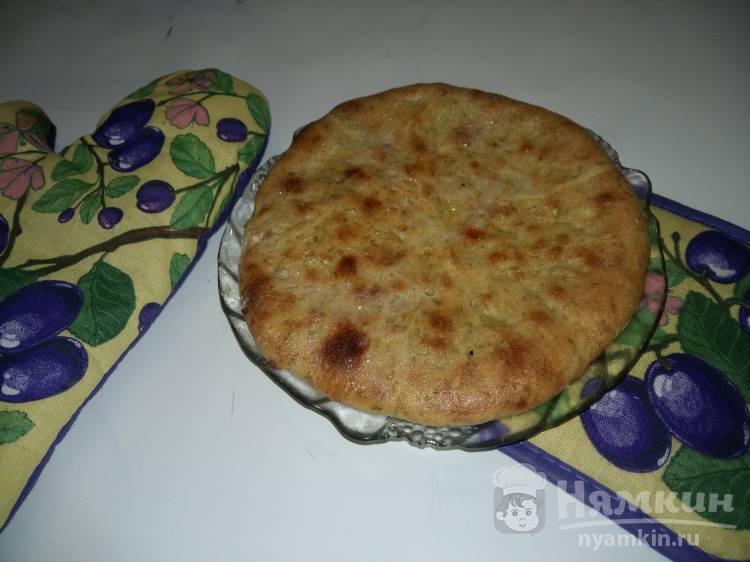Хачапури с сыром и зеленью по-грузински, рецепт с фото