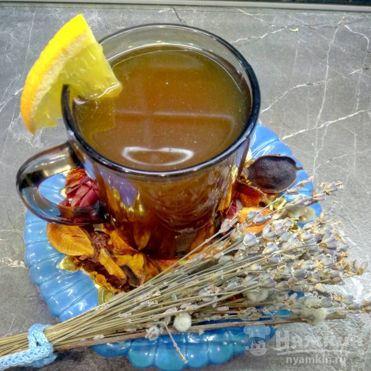 Вкусный и полезный чай с апельсином и имбирем