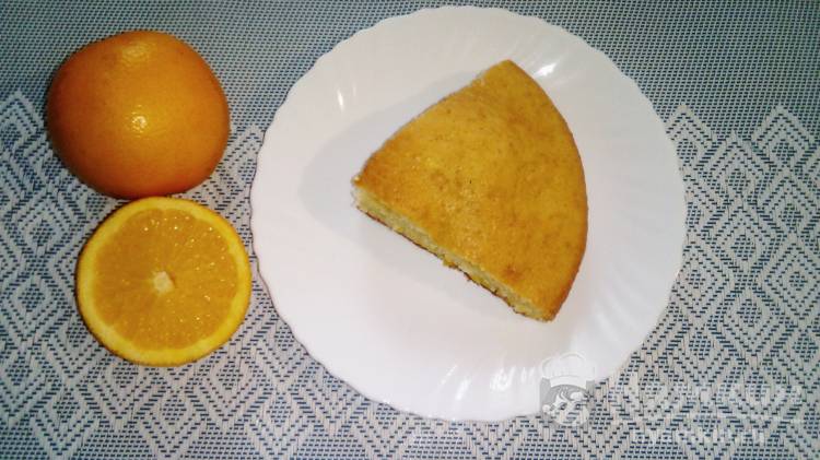 Нежный апельсиновый пирог на скорую руку