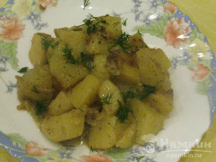 Картофель по-деревенски с баварской  горчицей