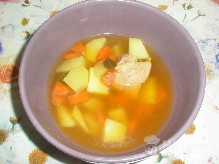 Овощной суп без лука со специями