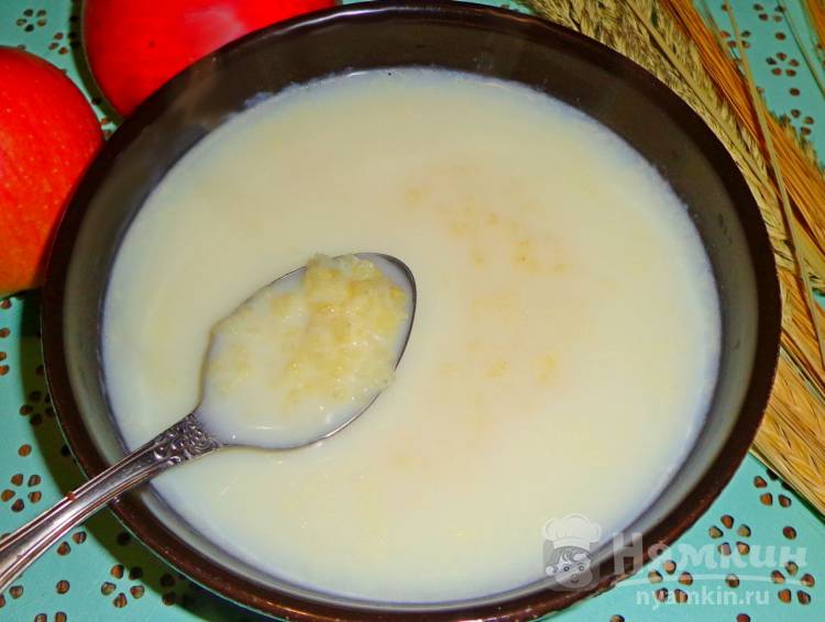 Молочный пшенный суп