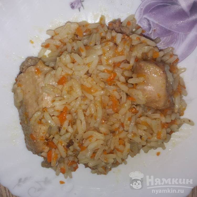 Плов с курицей в утятнице - пошаговый рецепт с фото на manikyrsha.ru