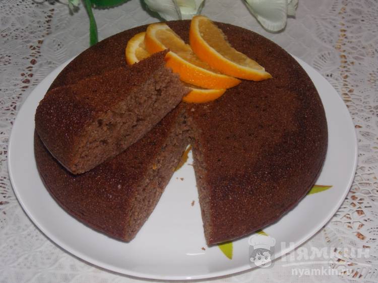 Шоколадный кекс с апельсиновой цедрой в мультиварке