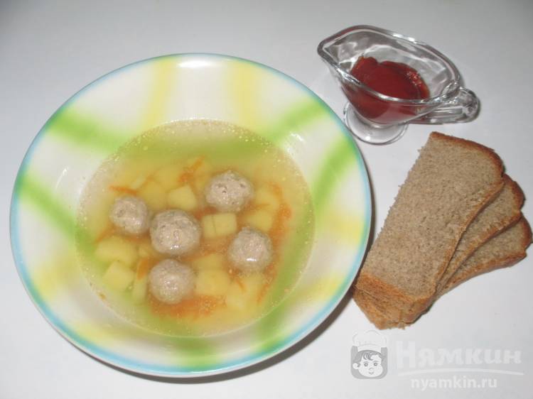 Суп с фрикадельками 