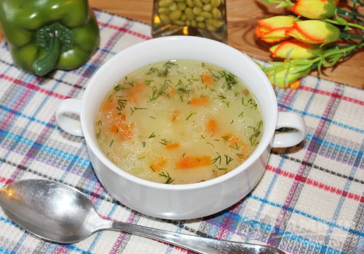 Диетический суп с манкой