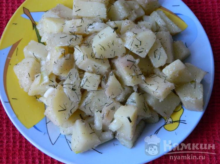 Картофельный салат с луком