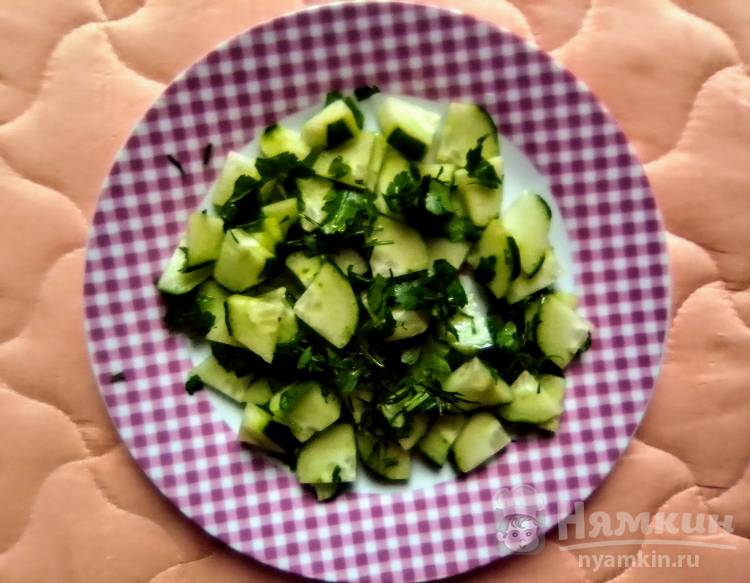 Зелёный весенний салат