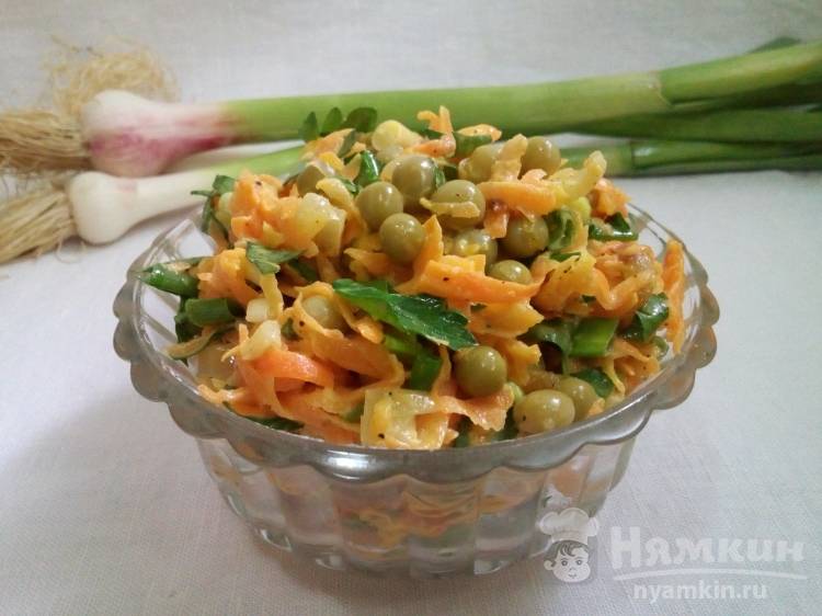 Салат из жареной моркови