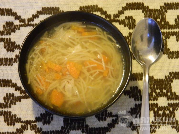 Куриный суп с лапшой - очень простой рецепт с пошаговыми фото