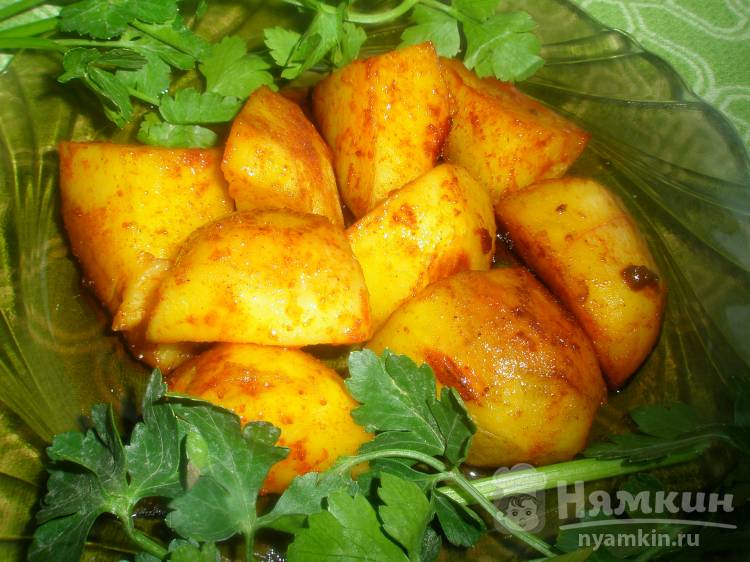 Картошка по-деревенски с паприкой