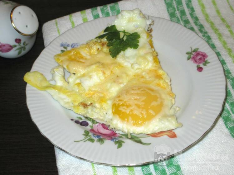 Яичница с сыром 