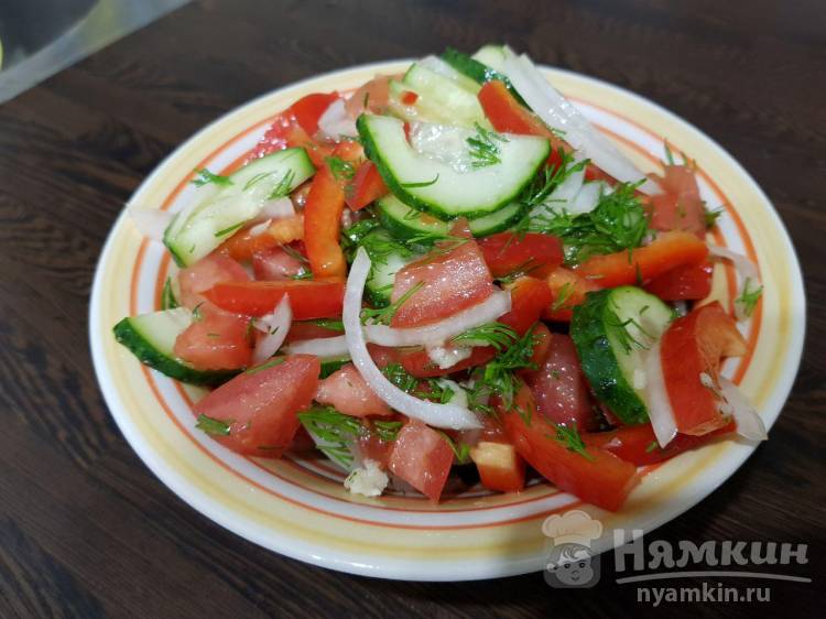 Овощной салат к ужину