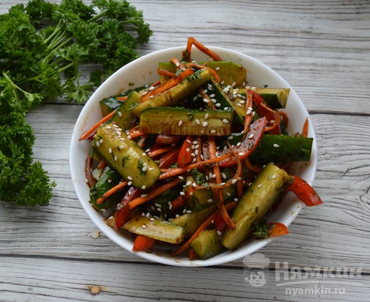 Салат из овощей по-корейски