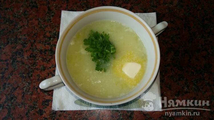 Картофельный суп для детей с манной крупой