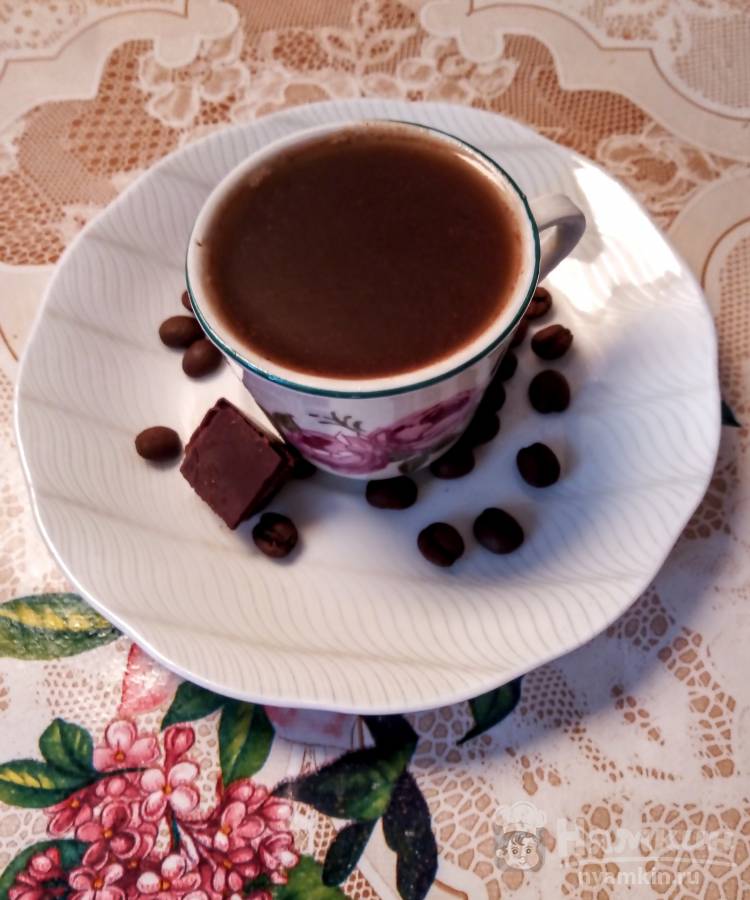 Кофе мокко с горьким шоколадом