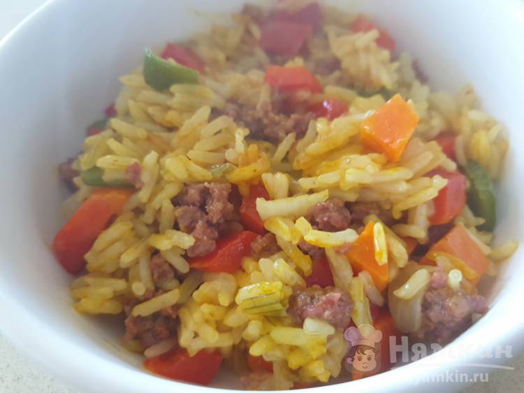 Рисовая запеканка с мясом и овощами – пошаговый рецепт приготовления с фото