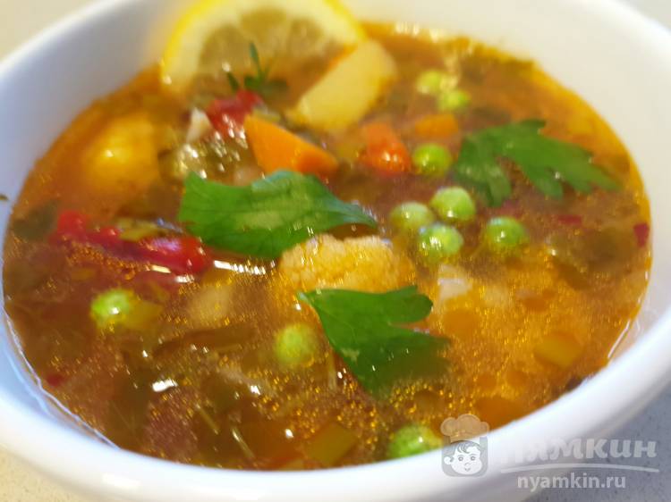 Вегетарианский суп с цветной капустой 
