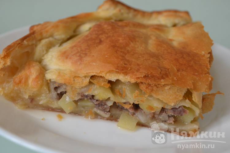 Пирог с картошкой и мясом рецепт с фото пошагово - баштрен.рф