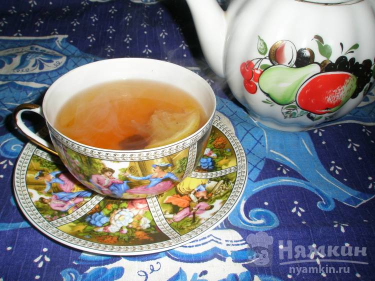 Чайный напиток из двух видов чая