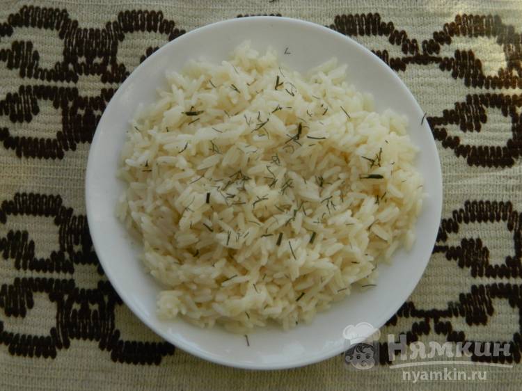 Гарнир из риса на курином бульоне