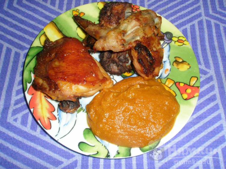 Запеченный цыпленок в кетчупе и майонезе