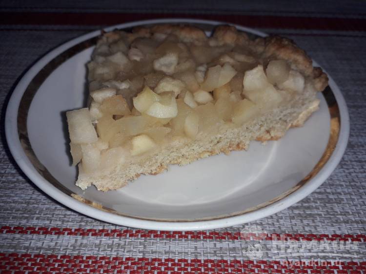 Пирог открытый с яблочной начинкой