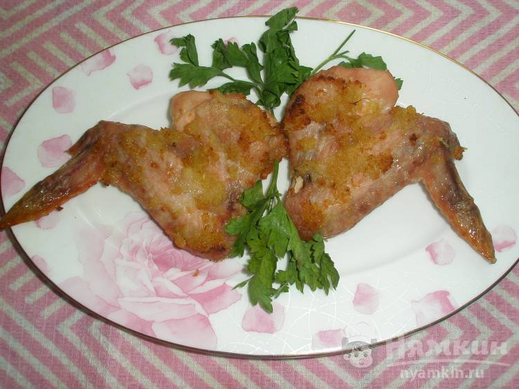 Имбирные куриные крылышки в духовке
