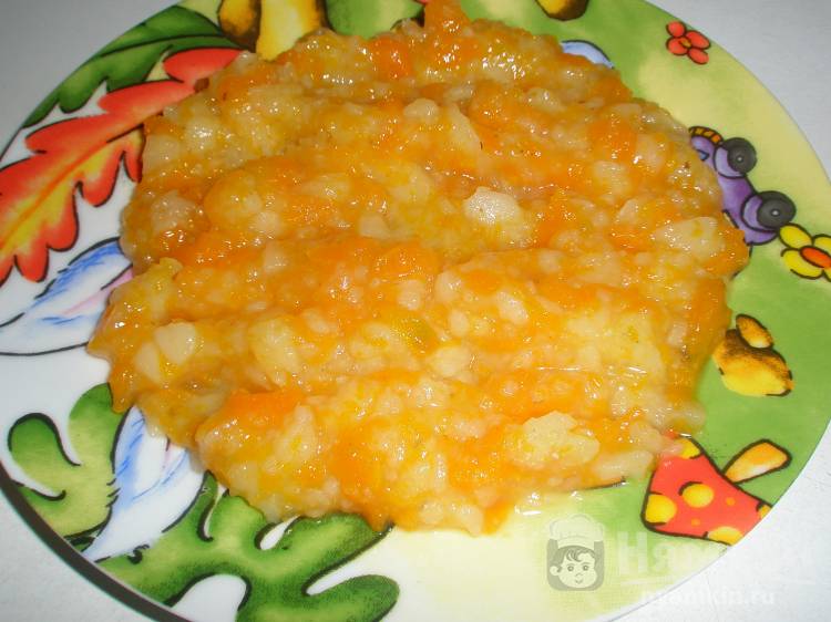 Пюре из картофеля и моркови для детей от 1 года