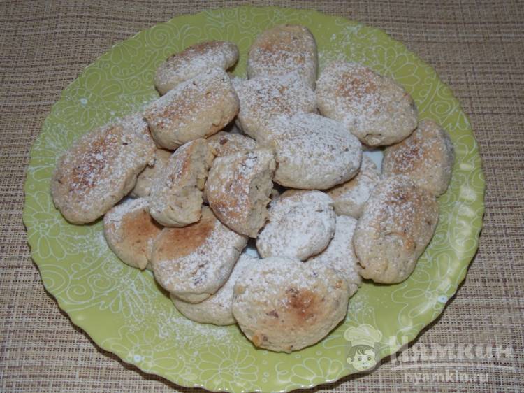 Нежное печенье с грецкими орехами в духовке