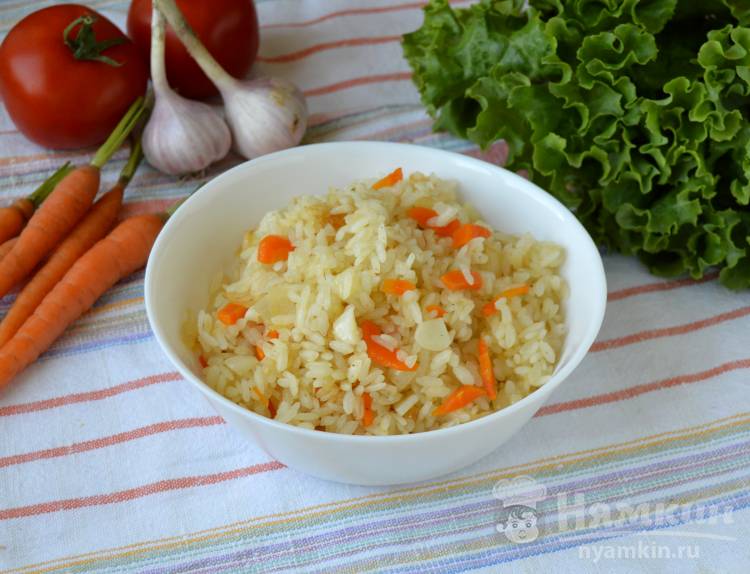 Гарнир из риса с овощами 