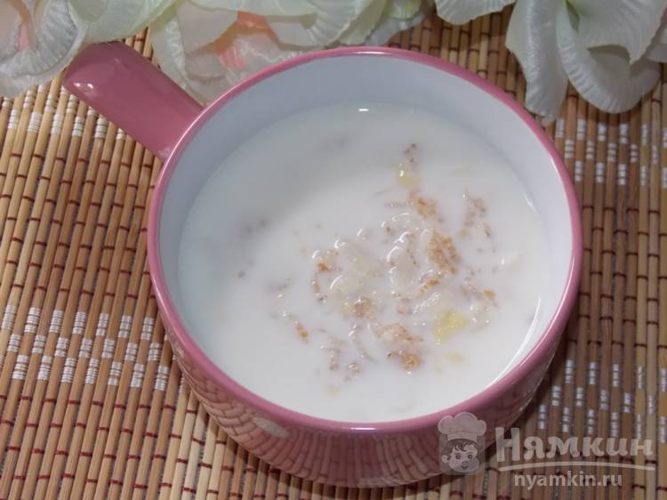 Полезный молочный суп с мюсли на завтрак