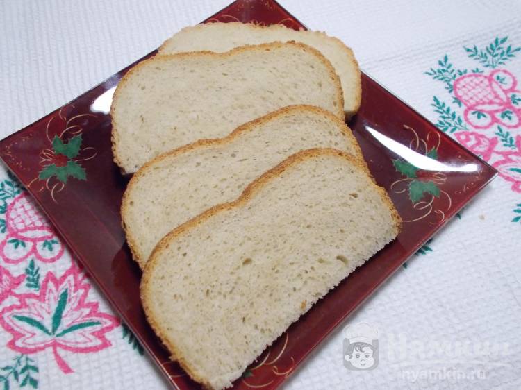 Молочный хлеб на закваске в хлебопечке