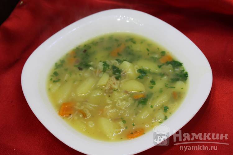 Постный суп с готовой вермишелью магги