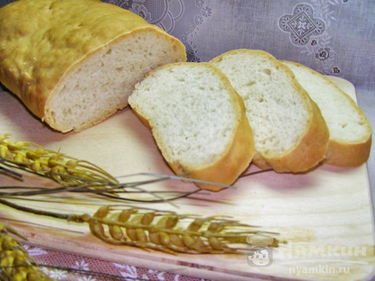 Постный пшеничный хлеб в духовке