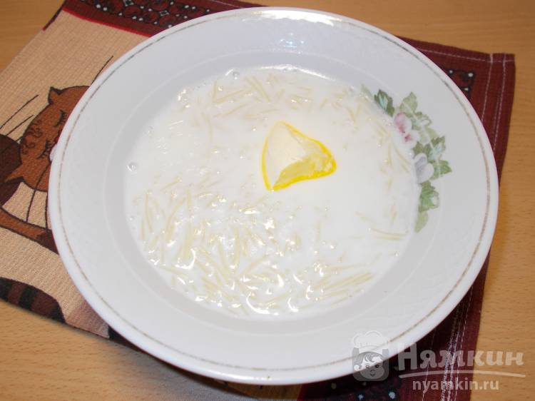Молочный суп с макаронами — рецепт с фото