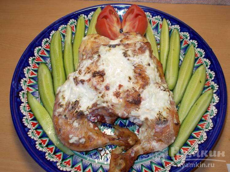 Курица в сметанном маринаде целиком в духовке, рецепт с фото и видео — garant-artem.ru