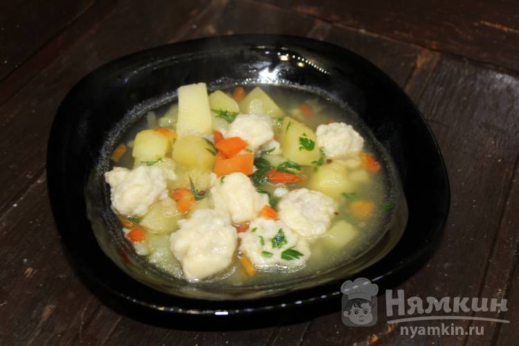 Куриный суп с манными клецками - пошаговый рецепт с фото