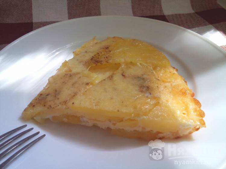 Картофельный омлет с сыром в духовке