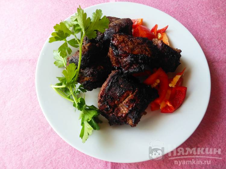 Шашлык из говядины в духовке – пошаговый рецепт приготовления с фото